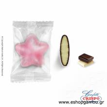 Κουφέτα Safe Pack Crispo Choco Star Ροζ Περλέ 900γρ.