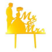 Διακοσμητικό Topper Τούρτας Plexiglass Mr & Mrs