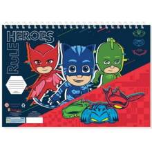 Μπλοκ Ζωγραφικής Pj Masks Κόκκινο 23Χ33εκ. 40 Φύλλων