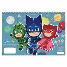 Μπλοκ Ζωγραφικής Pj Masks Γκρί A4 30 Φύλλων