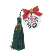 Γούρι με Κεραμικό First Christmas Κυπαρισσί