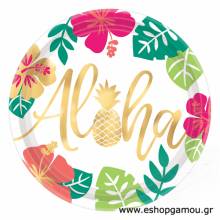 Πιατάκια Χάρτινα Aloha 26,7εκ.(8τεμ)