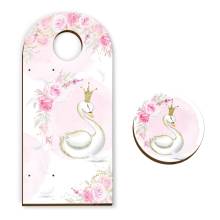 Σετ Ξύλινη Πλάτη & Στολίδι Λαμπάδας Κύκνος