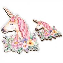 Σετ Ξύλινη Πλάτη & Στολίδι Λαμπάδας Μονόκερος