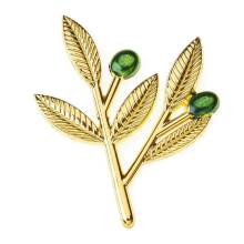 Μεταλλικό Κλαδί Ελιάς με Χρώμα 5εκ.