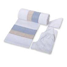 Σετ Λαδόπανα Αγόρι Λινό Σιελ & Μπεζ 