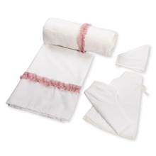 Σετ Λαδόπανα Κορίτσι Σιφόν Εκρού Σάπιο Μήλο