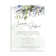 Οικονομικά Προσκλητήρια Γάμου Λεβάντα