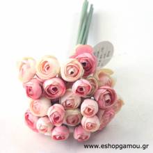 Μπουκέτο Μικρό Τριαντάφυλλο Ροζ