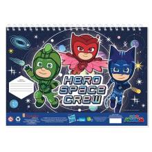 Μπλοκ Ζωγραφικής Pj Masks Μπλέ 23Χ33εκ. 40 Φύλλων