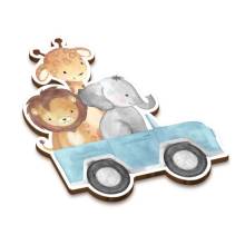 Ξύλινο Στολίδι Ζωάκια Ζούγκλας