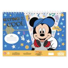 Μπλοκ Ζωγραφικής Mickey Cool  23Χ33εκ. 40 Φύλλων