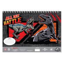 Μπλοκ Ζωγραφικής Jurassic Battle 23Χ33εκ. 40 Φύλλων