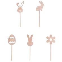 Σετ Ξύλινα Στικ Πασχαλινά 14,5εκ. (Σετ 5τεμ)