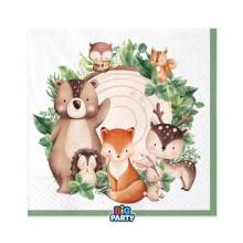 Χαρτοπετσέτες Πολυτελείας Ζωάκια του Δάσους 33εκ.(16τεμ)