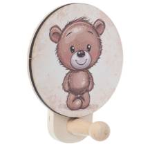 Ξύλινη Κρεμάστρα Αρκουδάκι