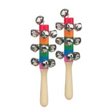 Ξύλινες Κουδουνίστρες Χρωματιστές Ίσιες