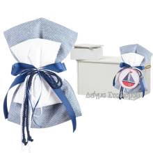 Φιόγκος Διακοσμητικός Μπλέ για Βαλίτσα ή Κουτί