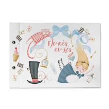 Βιβλία Ευχών Βάπτισης Αλίκη στην Χώρα των Θαυμάτων 20Χ30εκ.