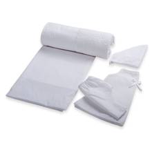 Σετ Λαδόπανα Κορίτσι Ύφασμα στην Πετσέτα Λευκό 