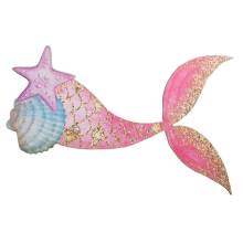 Ξύλινο Διακοσμητικό Εκτυπωμένο Γοργονουρά 22εκ.