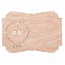 Ξύλινη Βάση για Ημερολόγιο Σπιτάκι 2027 20Χ14εκ.