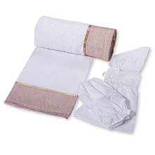 Σετ Λαδόπανα Κορίτσι Στρας Λευκό Σάπιο Μήλο