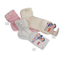 Βαπτιστικά Καλτσάκια Κορίτσι Χαντρούλες