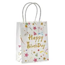 Σακούλα με Στριφτά Χερούλια Happy Birthday 21X15X8εκ.