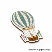 Ξύλινο Στολίδι Αερόστατο Vintage 8εκ.