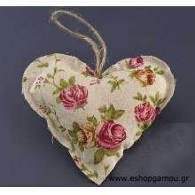 Μαξιλαράκι Καρδιά Vintage Floral 13εκ.