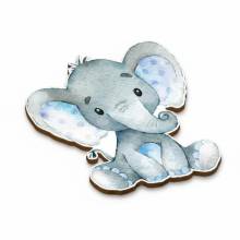 Ξύλινο Στολίδι Ελεφαντάκι 6εκ.