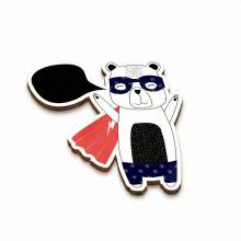 Ξύλινο Στολίδι Αρκουδάκι 9εκ.