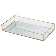 Δίσκος Καθρέφτης με Μεταλλικό Πλαίσιο 36x19εκ.