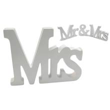 Ξύλινο Mrs Λευκό 15x11εκ.
