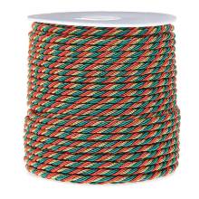 Κορδόνι Rayon Τρίχρωμο 5χιλ.(50μ)