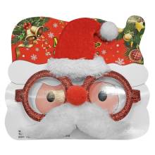 Γυαλιά Santa με Καπέλο και Μουστάκι 16Χ14εκ.