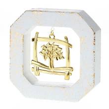Κεραμική Κορνίζα με Πλαίσιο Δέντρο Ζωής Χρυσό 10Χ10Χ2,2εκ.