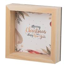 Καδράκι με Γάντζο και Εκτύπωση Merry Christmas 10εκ.