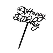 Διακοσμητικό Topper Τούρτας Plexiglass Μπάλα Happy Birthday