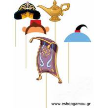 Στικάκια Photo Booth Aladdin (Σετ 5τεμ)