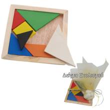 Ξύλινο Tangram 10εκ.