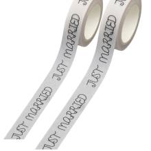 Αυτοκόλλητη Κορδέλα Just Married 15χιλ.(10μ)