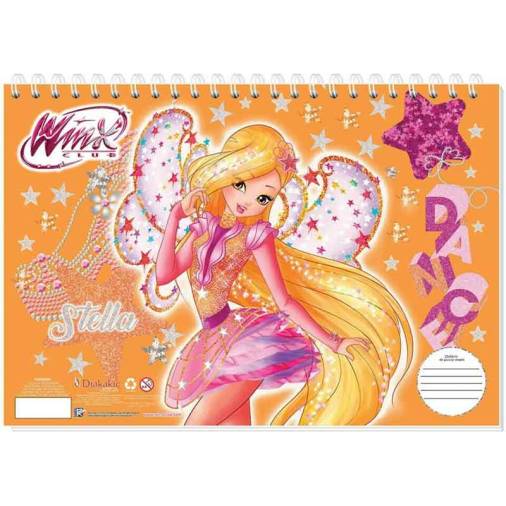 Μπλοκ Ζωγραφικής Winx Dance 23Χ33εκ. 40 Φύλλων