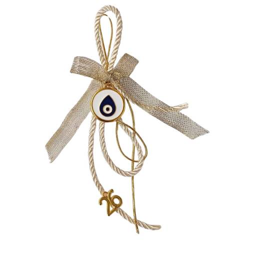 Γούρι Ματάκι Ιβουάρ Χρυσό