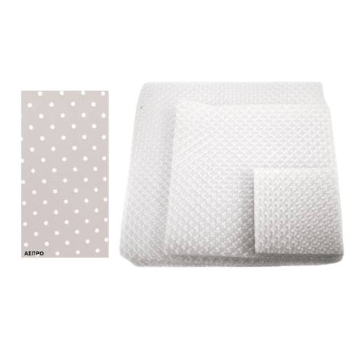 Τούλι με Λευκό Πουά 18Χ18εκ.