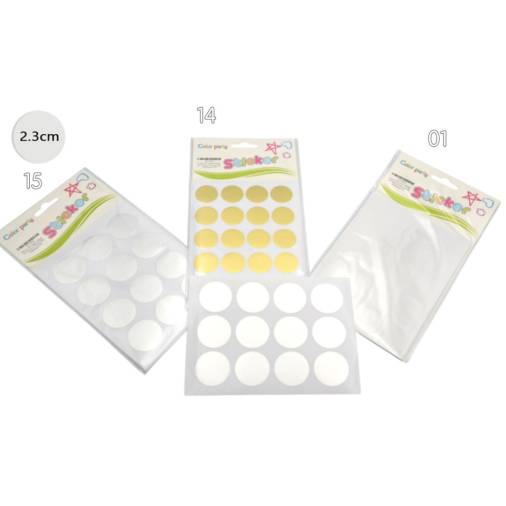 Αυτοκόλλητο Χάρτινο Στρόγγυλο 2,3εκ. (200τεμ)