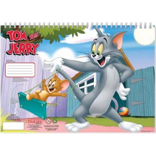 Μπλοκ Ζωγραφικής Tom & Jerry 23Χ33εκ. 40 Φύλλων