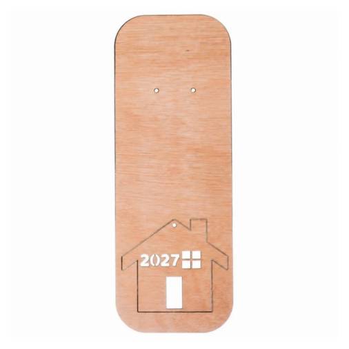 Πλάτη για Γούρια MDF Σπιτάκι 27x10εκ.