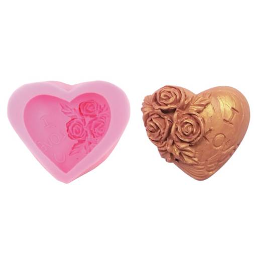 Καλούπι Σιλικόνης Καρδιά Love 7εκ.